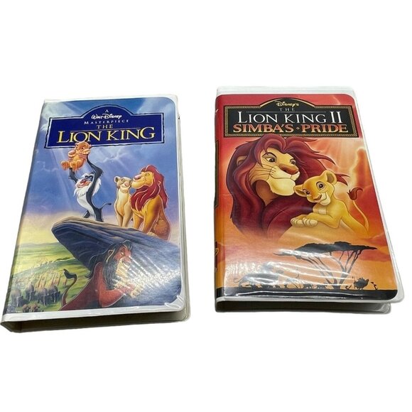 Walt Disney the Lion King & lion king Simba's Pride VHS English rated G READ - Picture 1 of 4